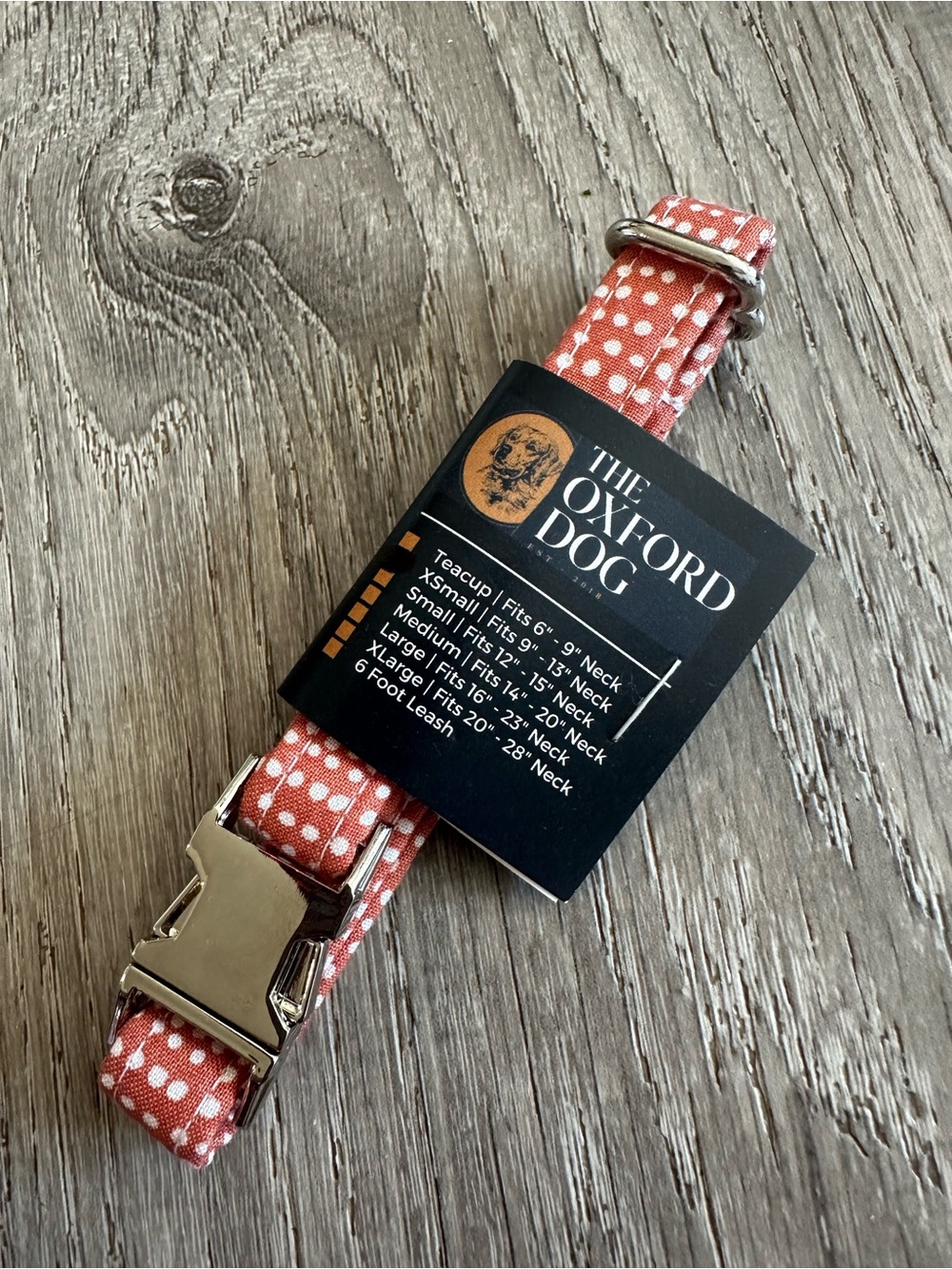 Polka Dot Pink Dog Collar